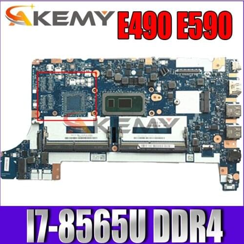 FE490/FE590/FE480 For Lenovo Thinkpad E490 E590 notebook motherboard NM-B911 CPU I7-8565U DDR4 100% fully tested FRU 5B20V80732