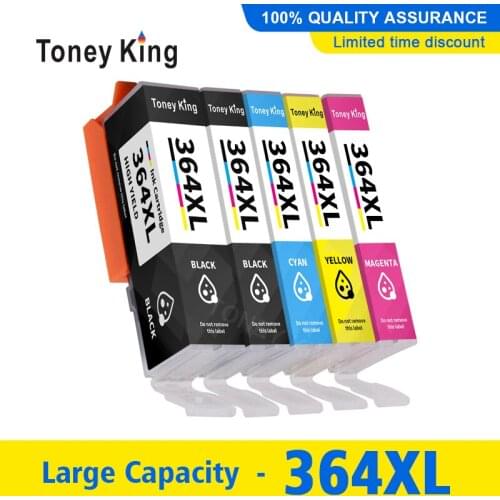 5 Color 364XL Ink Cartridge for HP 364 XL for HP364 For HP Photosmart C5370 C5373 D5468 D5463 D5460 D7560 6525 7520 Printer