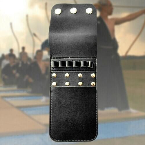 Leather Archery Quiver 6 Arrows Quiver Pocket Holder Arrows Bag