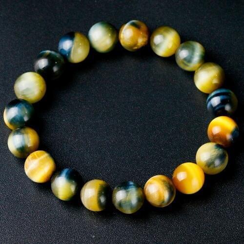 A Natural Round Dream Lace Tiger Eye Stone Beads for Women Men Strand Bracelet Jewelry Accessories Dropshipping