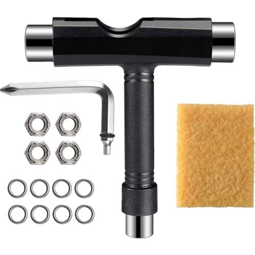 Skateboard Repair Tools Kit Multifunctional Skateboards Wrench T-Shape Roller Skate Wrench