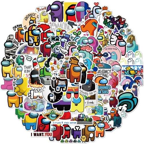 100 pieces hot game graffiti stickers for mobile phone skateboard luggage waterproof without leaving glue stickers