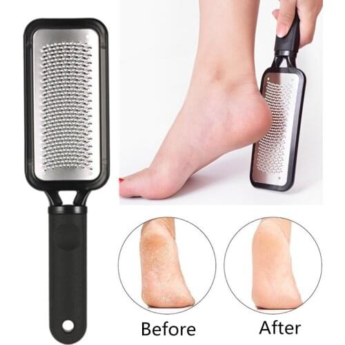 Pedicure Foot File Rasp Callus Stainless Steel Dead Skin Removal Foot Scraper Grinding Grater Scrubber Wet Dry Foot Care Tools