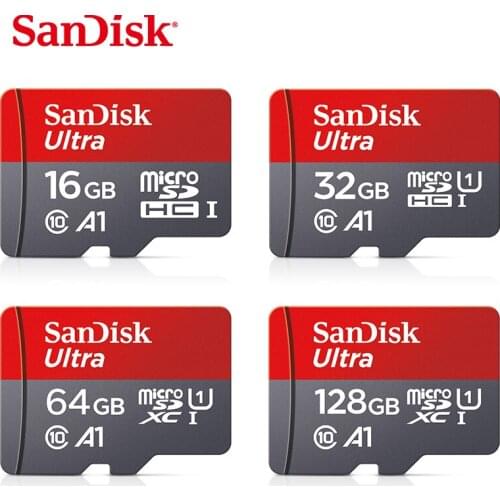 Sandisk Ultra Micro SD 128GB 32GB 64GB 256GB 16GB Micro SD Card SD/TF Flash Card Memory Card 32 64 128 gb microSD for Phone