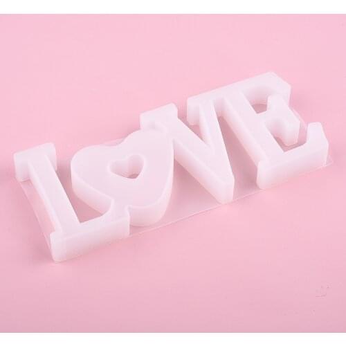 Silicone Mold LOVE HOME Resin Casting Molds For DIY Epoxy UV Resin Crafts Mould Tools Home Decoration
