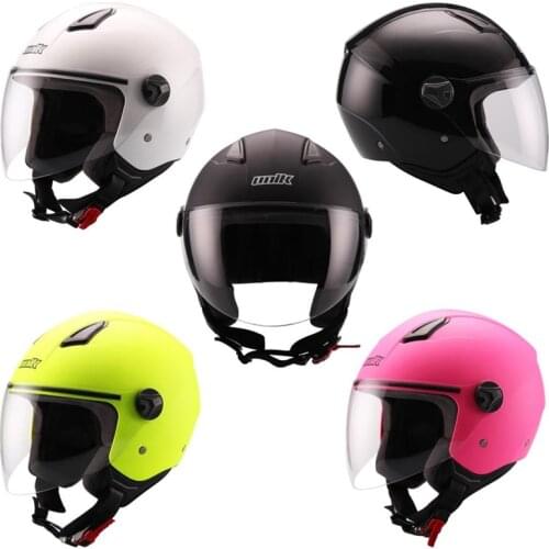 Unik Cj-16-motorcycle Jet motorcycle helmet, scooter. Black, white, pink and yellow fluor. T- XS to XL. Protection and Security