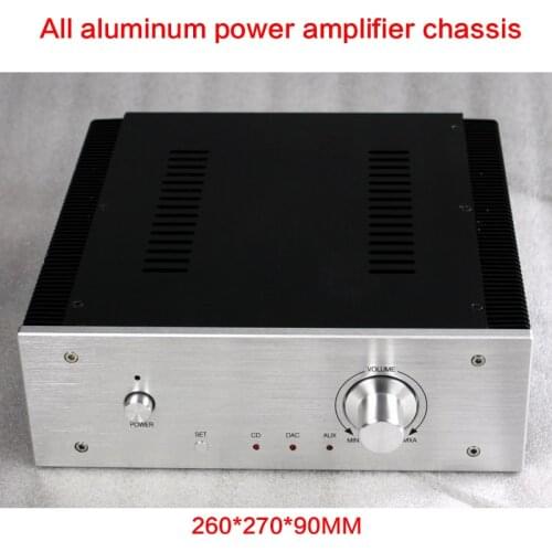 260*270*90MM All-aluminum Power Amplifier Chassis WA17 Class A Case Power Shell Audio Box Multi-purpose Enclosure with Radiator