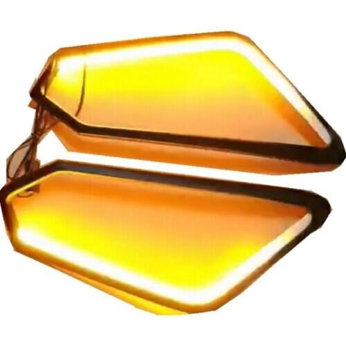 Exterior auto accessories led front lights trims cover headlamp covers fit for isuzu d-max dmax pickup car parts 2016-2019