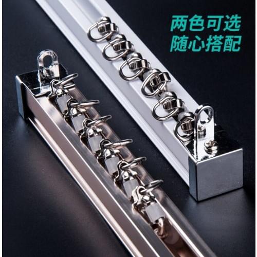 Aluminum Alloy Curtain Track Curtain Rod Ceiling Side Installation Single Durable Triple Curtain Accessories Customized