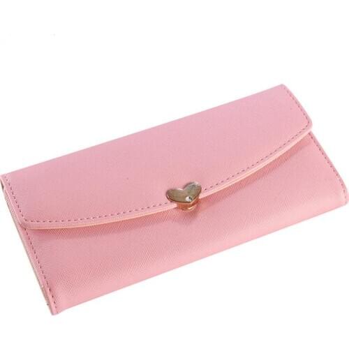 Women Purses Fashion Coin Purse Card Holder Wallets Female High Quality Clutch Money Bag Small Fresh PU Leather Long Wallet