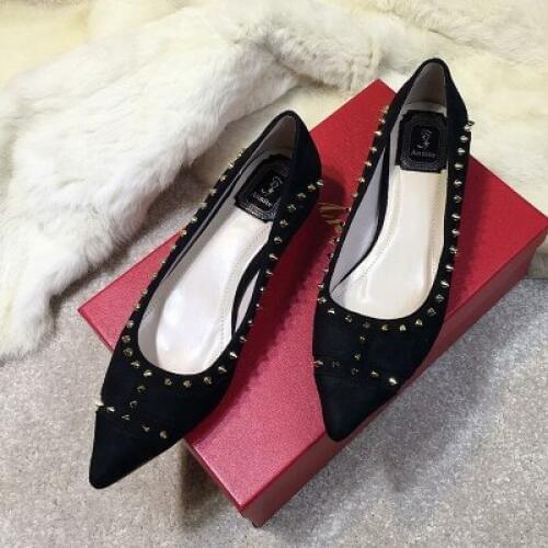 Studded Women low heel shoes Height Increased 3cm Spike drive shoes pregnant woman nurse work shoe 10cm Heels