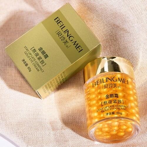 Golden Eye Cream Serum Anti Aging Firming Eyes Care Skin Hyaluronic Acid Essence Moisturizing Remove Dark Circle Bags Wrinkle M