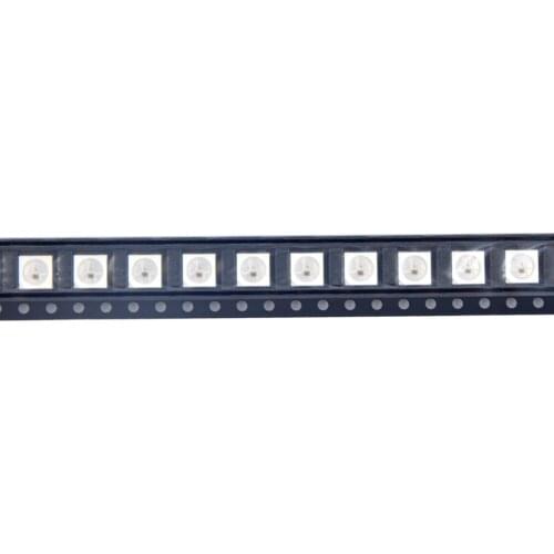 100-1000Pcs SK6812 5050 light beads Addressable WS2812B WS2812 RGB Full color LED Chips white black For full color LED strip