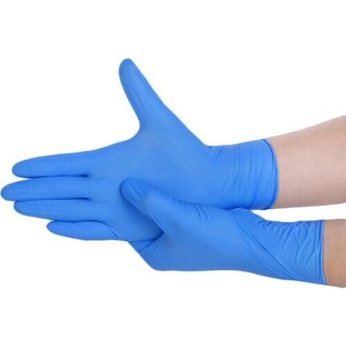 100PCS Nitrile Gloves Disposable Gloves Nitrile Household Cleaning Powder Free No Latex Nonslip