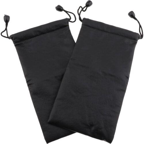 2 Pcs Premium Microfibre Microfibre Pouch Sack Etui Case Bag Cover Pouch