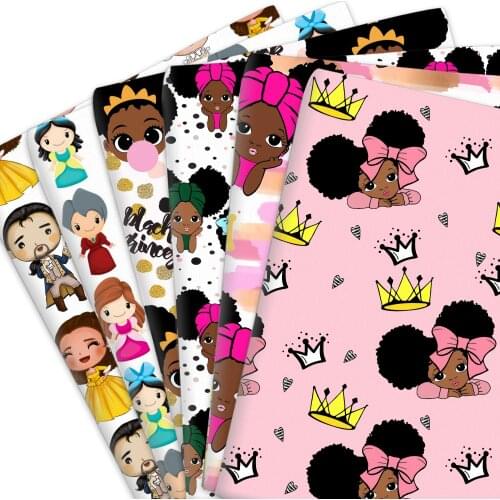 50*145cm Cartoon Princess 100% Pure Cotton Polyester Cotton Material Patchwork Sewing Fabrics Quilt Needlework DIY Cloth