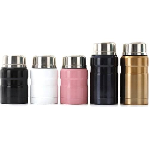 500ml/750ml Vacuum Stew Beaker Insulated Lunch Box Insulated Soup Pot with Spoon Keep Food Warm Leakproof Containers Outside