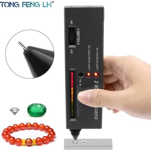 Diamond Gems Tester Pen Portable Gemstone Jewelry Selector Tool LED Indicator Accurate Reliable Test Tool