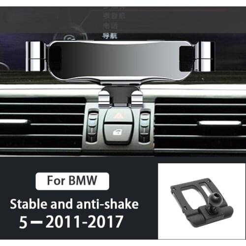 Car Mobile Phone Holder For BMW 5 Series 5GT F07 F10 F11 2011-2017 Mounts Stand GPS Gravity Navigation Bracket Car Accessories