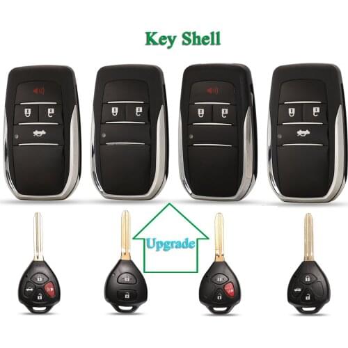 Bilchave 2/3/4 Buttons Remote Control Car Key Shell Fob For Toyota Corolla Yaris Prado Tarago Camry RAV4 REIZ Crown Avalon Venza