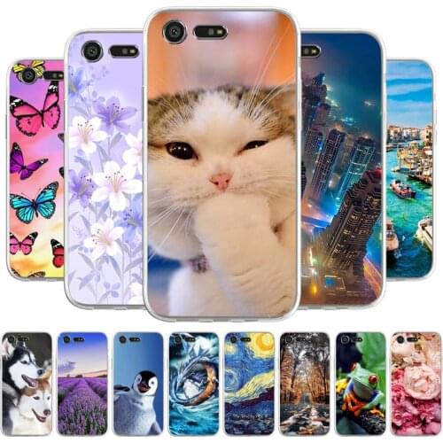 For Sony Xperia X Compact Case Silicone Soft TPU Bumper For Sony Z1 Mini Z1Mini Xperia 1 Phone Cover Protect Shell Coque Funda