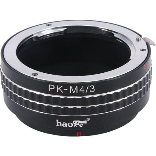 Haoge Manual Lens Mount Adapter for Pentax K PK Mount Lens to Olympus and Panasonic Micro Four Thirds MFT M4/3 M43 Mount Camera