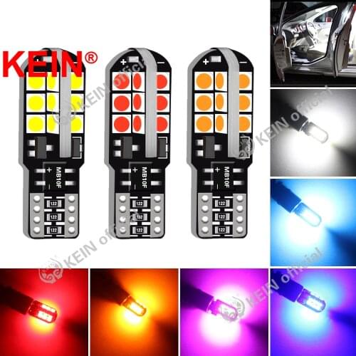 KEIN 2PCS CANBUS T10 Led Car Lights Bulb W5W High Qualit 194 168 501 Side Marker Interior Lamp Parking Tail Turn Signal Lights