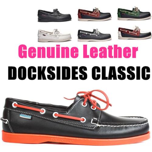 Men Women Genuine Nubuck Leather Docksides Classic Boat Shoes,Homme Femme Yellow Plus Big Size 39-46 Brand Flats Loafers A077