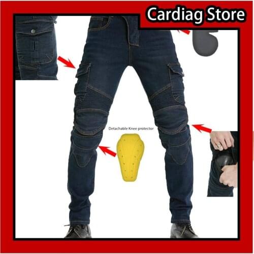 Anti-fall Riding Motorcycle Pants With Protective Gear Off-road Racing Jeans Waterproof Denim Cloth Jeans