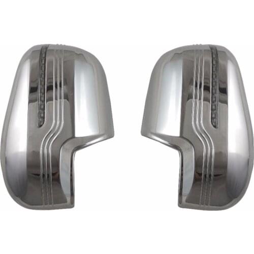 Novel style 2PCS ABS Chrome plated For Nissan NAVARA D23 NP300 2015-2018 door mirror covers with LED