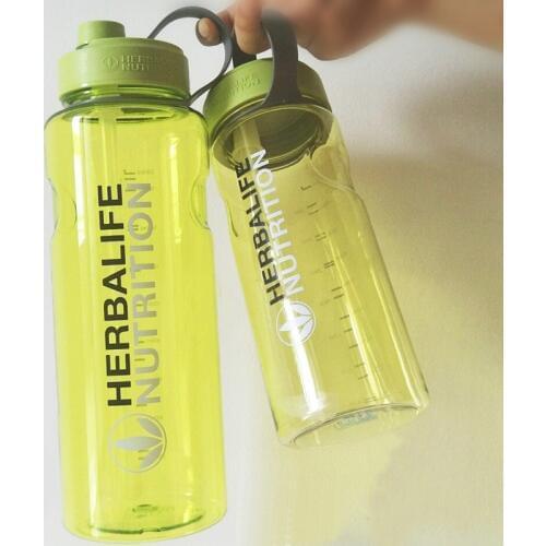 2000ml Factory outlet Green Herbalife Nutrition Drinkware protein shaker Camping Hiking Straw shaker Water Bottle Space bottle