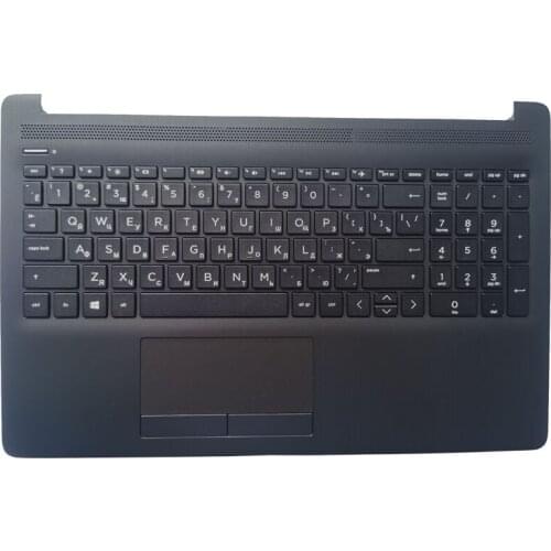 Russian/RU Laptop keyboard for HP 15-DA 15-da0088nr 15-DB 15T-DA 15T-DB TPN-C135 TPN-C136 with Palmrest Upper Cover no backlight