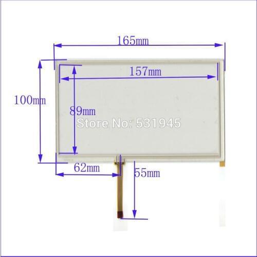 ZhiYuSun 7 inch TOUCH Screen panels 165mm*100mm for GPS or commercial use 165*100 USE AT070TN90 Display for 7-inch GLASS