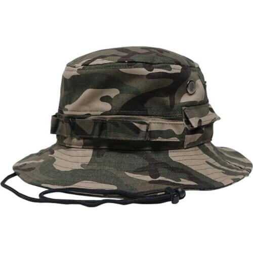 Adult Sun Protection Bonnie Hat Wide Brim Chin Strap Foldable Fishing Bucket Cap