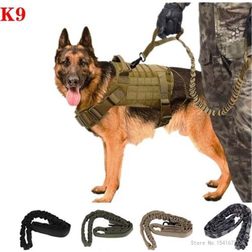 Outdoor tactical leash cat and dog pet telescopic leash elastic army dog training leash dog stuff dog accessories