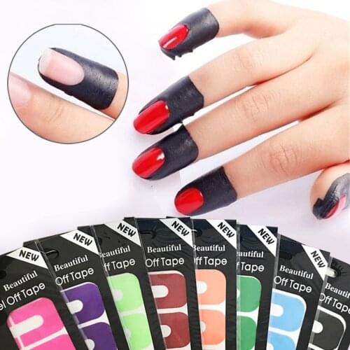 Anti-Overflow Nail Protector Sticker Nail Oil Spill Prevention U Shaped Nail Sticker Environmental Adhesive Spill-Proof Stick