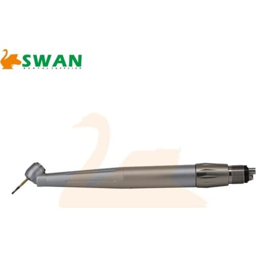 45 Degree Contra Angle Head Dental Surgical Handpiece High Speed Turbine with LED Fiber Optic Airotor Handpiece with Coupling