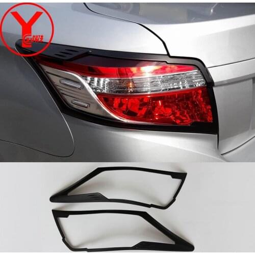 Rear Lamp Trim For Toyota Vios Sedan 2014 2015 2016 Chromium Exterior Parts Tail Light Cover Decoration Car Styling Accessories