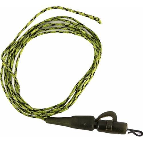 1PCS Carp Fishing Line Ready Tied Lead Core Leaders 45IB Leadcore With Quick Change Swivel PE Braided Line with lead Camo Green