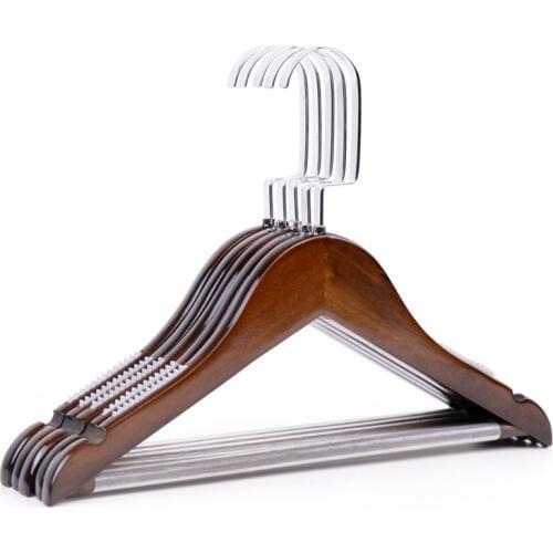 10pcs/lot 32cm childrens solid wood anti-skid hanger wooden vintage baby clothes hanger