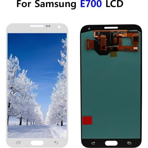 100% Super ORIGINAL Burn Shadow LCD For Samsung Galaxy E7 E700 E700F LCDS Display Touch Screen Digitizer Assembly Replacement