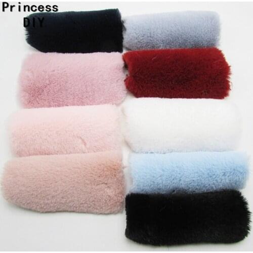20PCS 5*9cm Solid Soft Furry Cut Plush Fabric Piece for DIY Hair Bow Children Girls Headwear Accessories Handmade Craft Material
