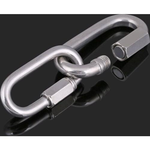 304 Stainless Steel Quick Ring Runway Ring High Strength Solid Safety Climbing Buckle Link Ring M3.5- M12. 1PCS