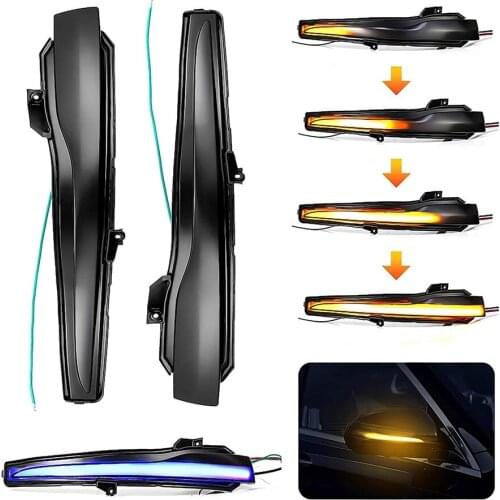 2Pcs Dynamic LED Turn Signal Blinker Light Rearview Wing Mirror Indicator Lamp for Mercedes Benz C E S Class W205 W213 W222 W217