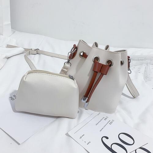 Fashion women bucket bag quality PU large capacity can be installed computer closing Messenger bag travel shoulder bag discount