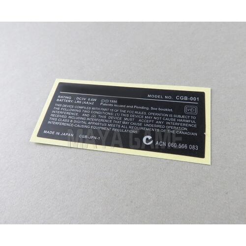 For Game boy Label Sticker For GameBoy GBA GBC GBP GBA SP Console Back Tag 200pcs/lot