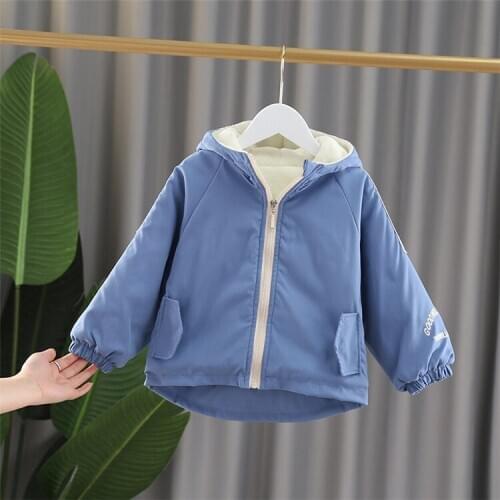 NEW Kids Coat 2021 Autumn Winter Boys Jacket For Boys Children Clothing Hooded SPORT Outerwear Baby Boy Clothes 2 3 4 5 Years