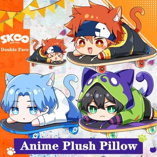 SK8 Cosplay Cartoon Expression Pillow 2021 New Japan Anime the Infinity Langa Hasegawa MIYA REKI Plush Doll Stuffed PP Cotton