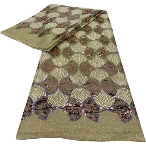 Lace Latest 2021 High Quality Lace African Lace Fabric Embroidery French Tulle Cotton Wedding Dress Guipure Sewing xq18-66