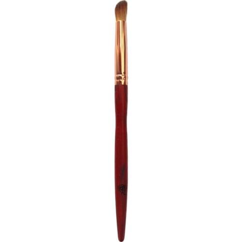 Q08 Professional Handmade Makeup Brush Soft Red Fox Hair Angled Eye Shadow Blending Brush Red Sandalwood Handle Make Up Brushes